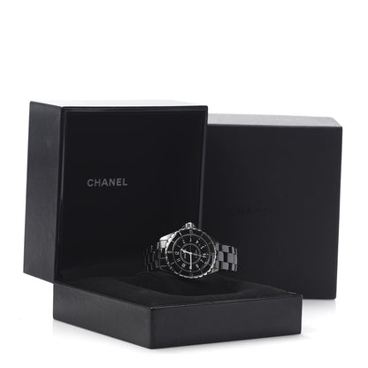 Chanel Stainless Steel Ceramic 41mm J12 Automatic Watch Black 7 of 7