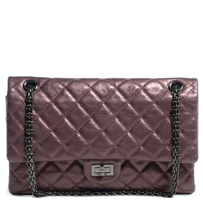 Chanel Calfskin 2.55 Reissue 226 Flap Metallic Rose Fonce 1 of 7