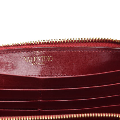 Valentino Garavani Patent Zip Around Wallet Red 6 of 10