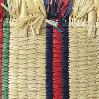 Gucci Raffia Linen Web Cestino Tote Bag 9 of 9