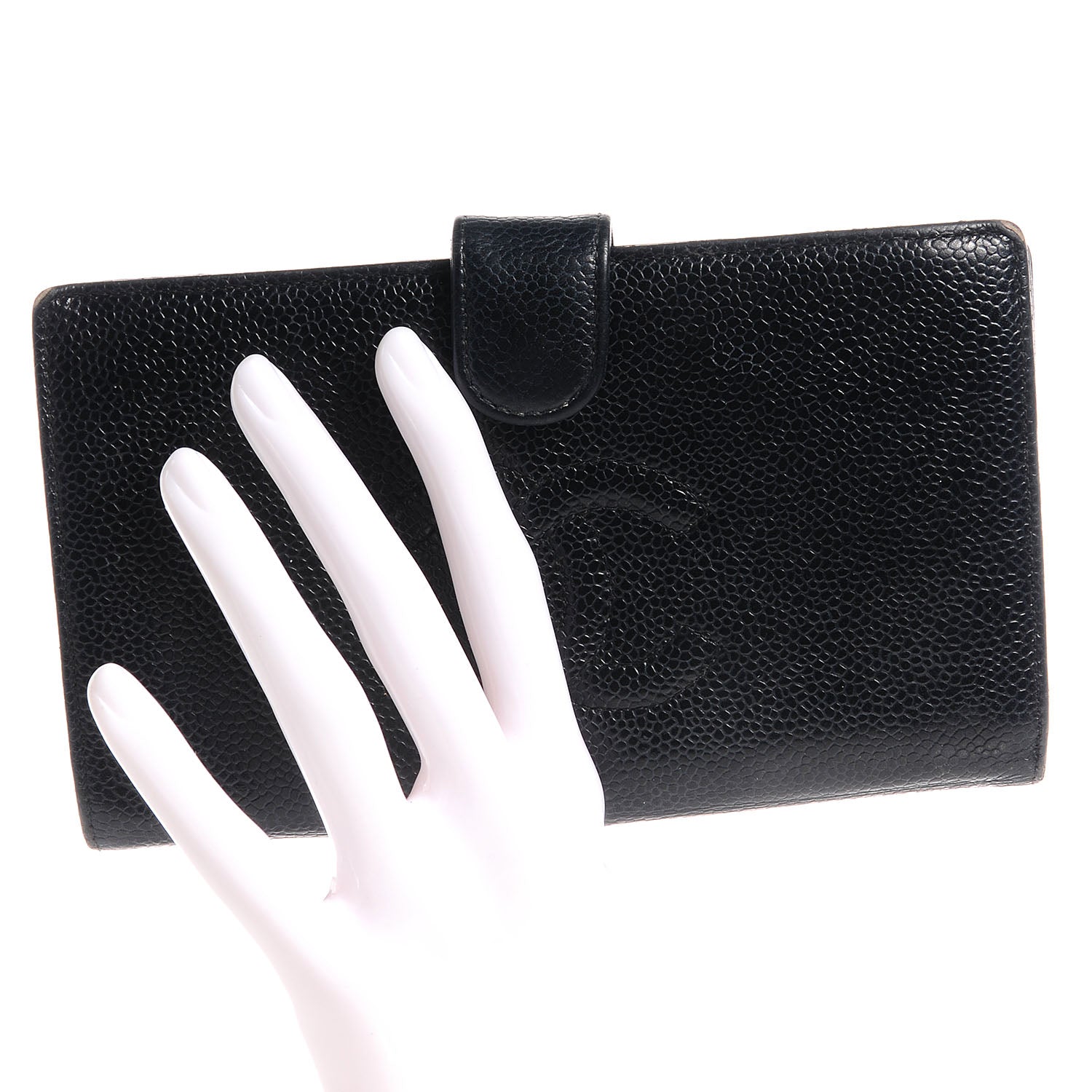Chanel Caviar CC Wallet Black 2 of 7