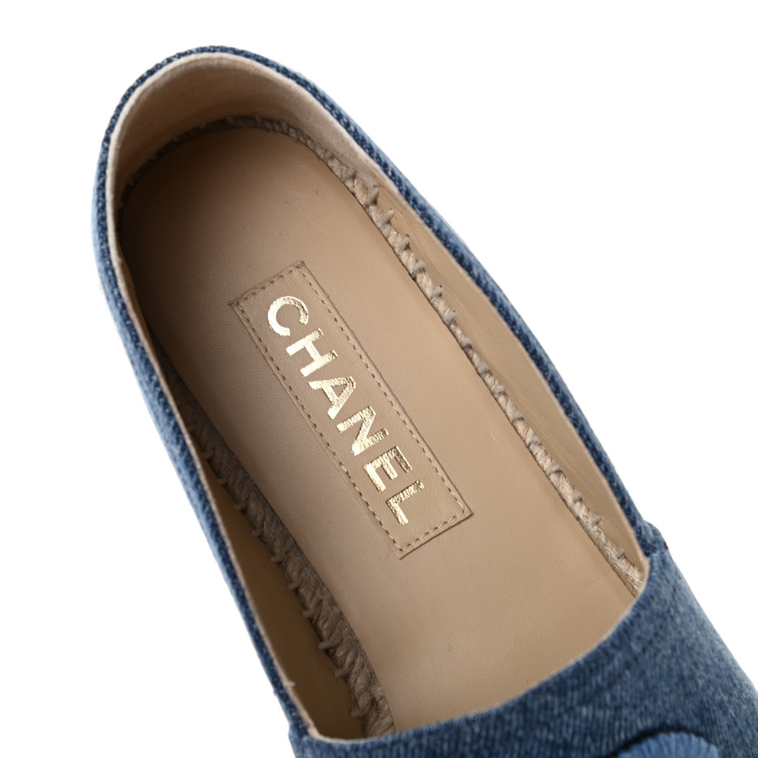 Chanel Denim CC Espadrilles 41 Blue Black 8 of 11