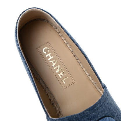 Chanel Denim CC Espadrilles 41 Blue Black 8 of 11