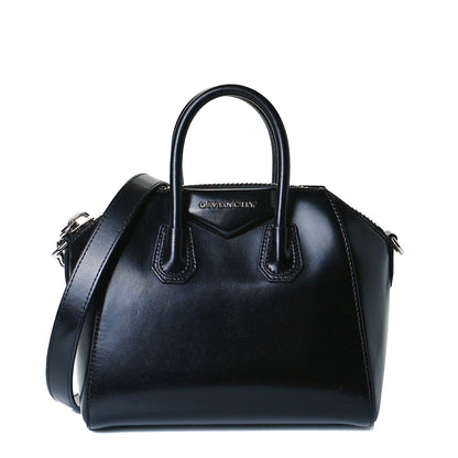 Givenchy Shiny Lord Calfskin Mini Antigona Black 1 of 6