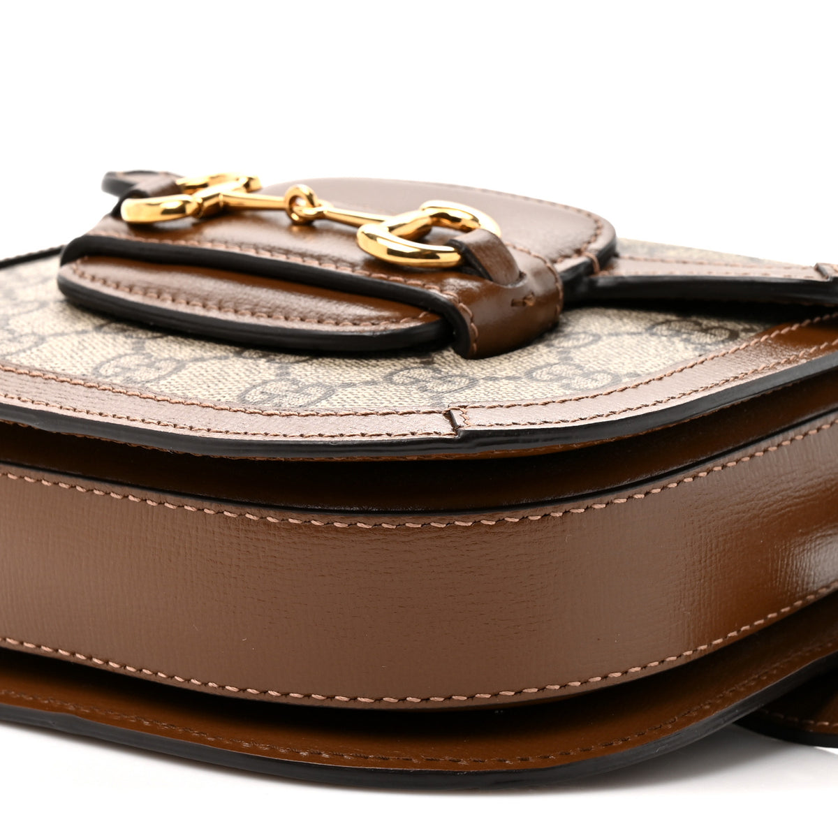 Gucci GG Supreme Monogram Horsebit 1955 Belt Bag Beige Brown Sugar 8 of 10
