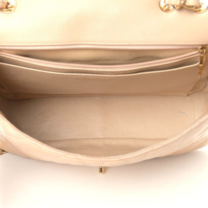 Chanel Caviar Quilted Jumbo Single Flap Beige Clair 5 of 16