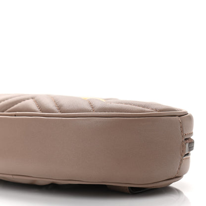 Gucci Calfskin Matelasse GG Marmont Belt Bag 75 30 Porcelain Rose 10 of 11