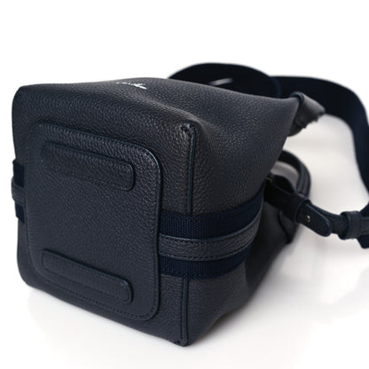 Loro Piana Grained Calfskin Micro Bale Bag Navy Blue 8 of 8
