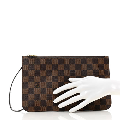 Louis Vuitton Damier Ebene Neverfull MM GM Pochette 2 of 6