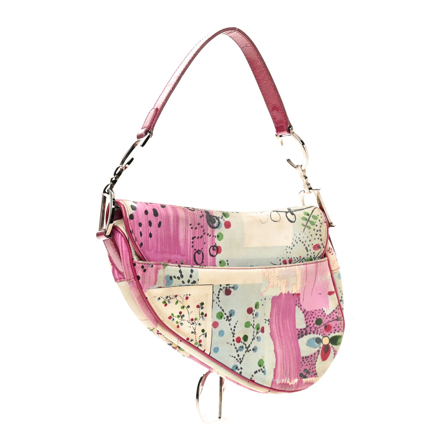 Canvas Filth Saddle Bag Multicolor