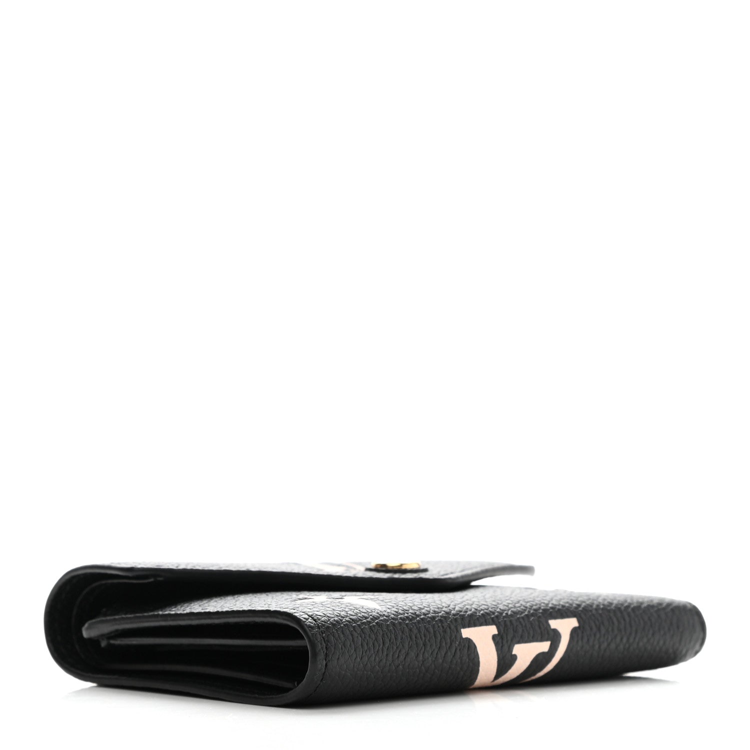 Louis Vuitton Empreinte Monogram Giant Victorine Wallet Black Beige 4 of 7