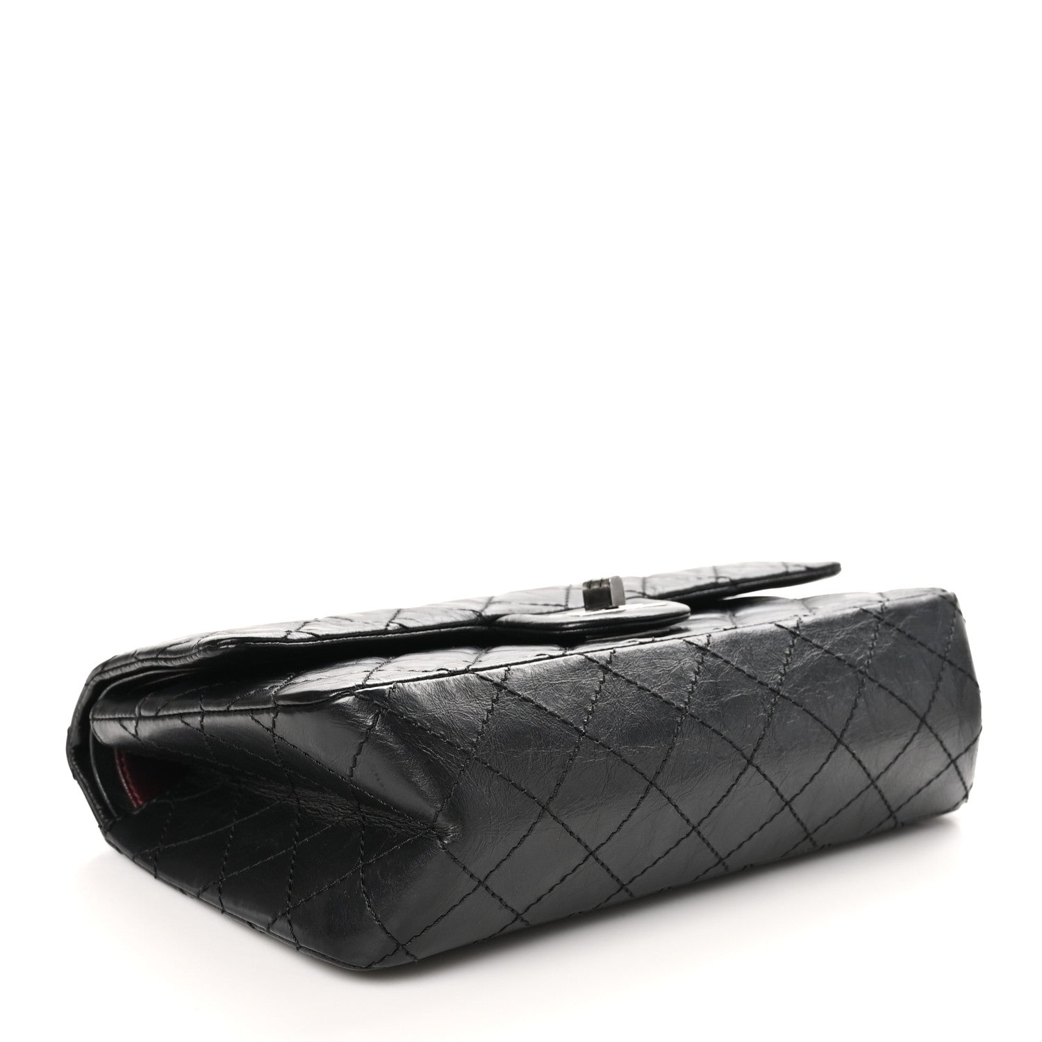 Chanel Aged Calfskin Quilted 2.55 Reissue 225 Flap Black 4 of 11