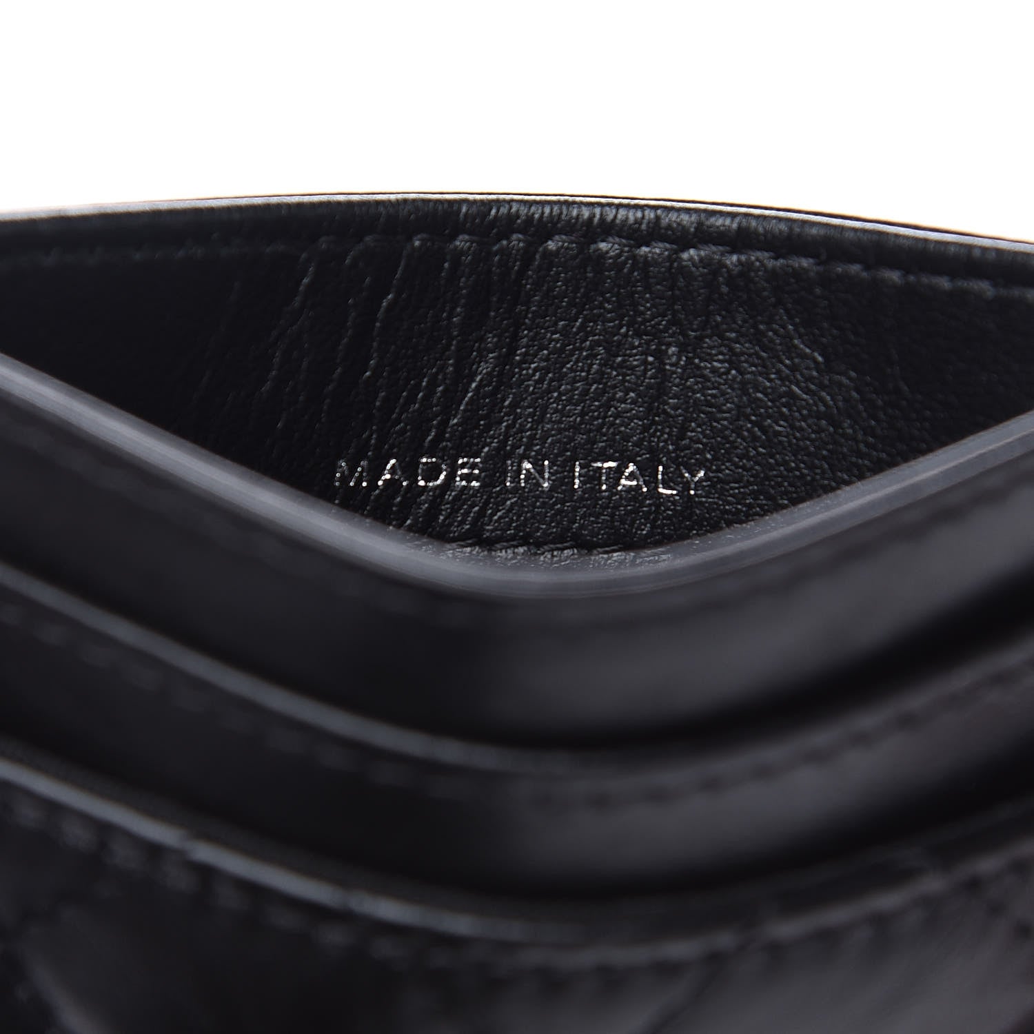 Chanel Aged Calfskin Quilted Gabrielle Card Holder Wallet So Black 6 of 8