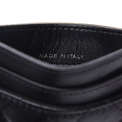 Chanel Aged Calfskin Quilted Gabrielle Card Holder Wallet So Black 6 of 8