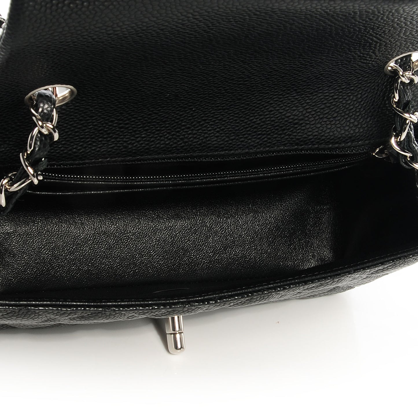 Caviar Quilted Mini Flap Bag Black