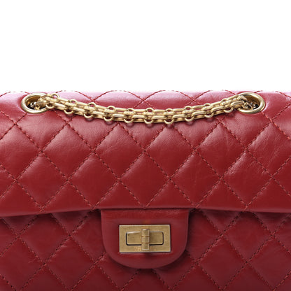 Chanel Aged Calfskin Quilted 2.55 Reissue Mini Flap Red 10 of 11