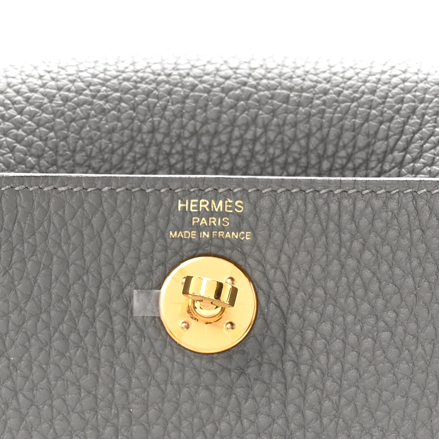 Hermes Taurillon Clemence Mini Lindy 20 Gris Meyer 6 of 10