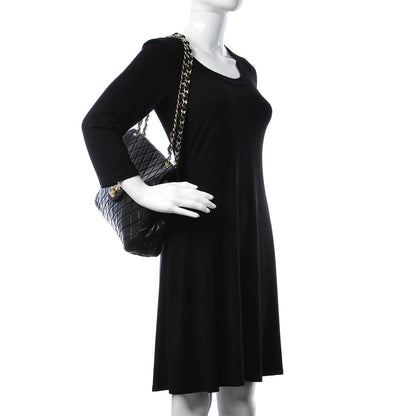 Chanel Lambskin Quilted Maxi Single Flap Black 2 of 14