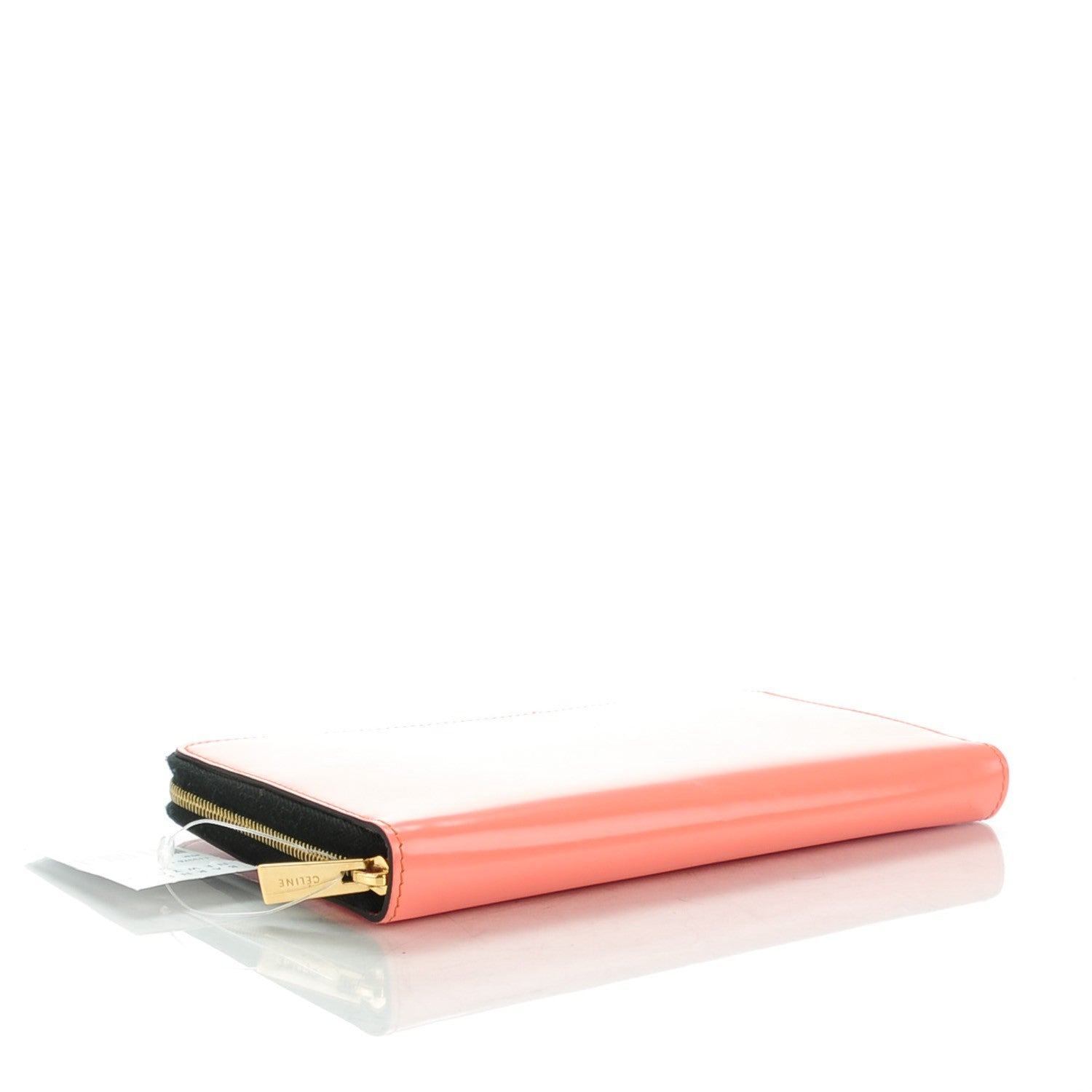 Celine Spazzolato Calfskin Large Zip Around Multifunction Wallet Pink 4 of 9