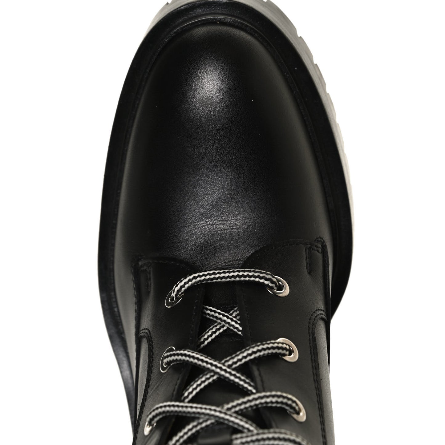 Calfskin Bridge Ankle Boots 36 Black