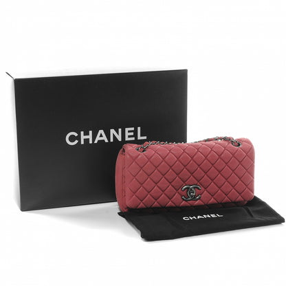 Chanel Iridescent Calfskin Small New Bubble Quilt Flap Fuchsia 6 of 9