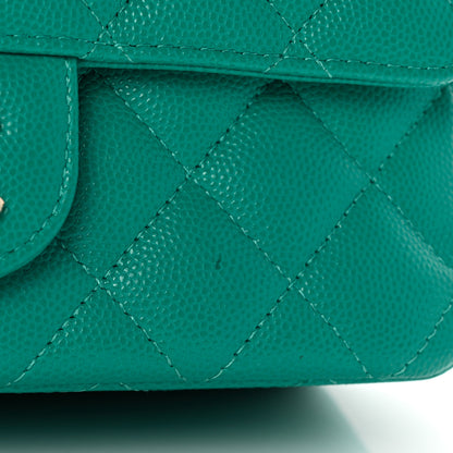 Chanel Caviar Quilted Mini Rectangular Flap Turquoise 9 of 9