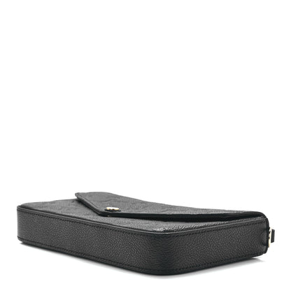 Louis Vuitton Empreinte Pochette Felicie Chain Wallet Black 13 of 16
