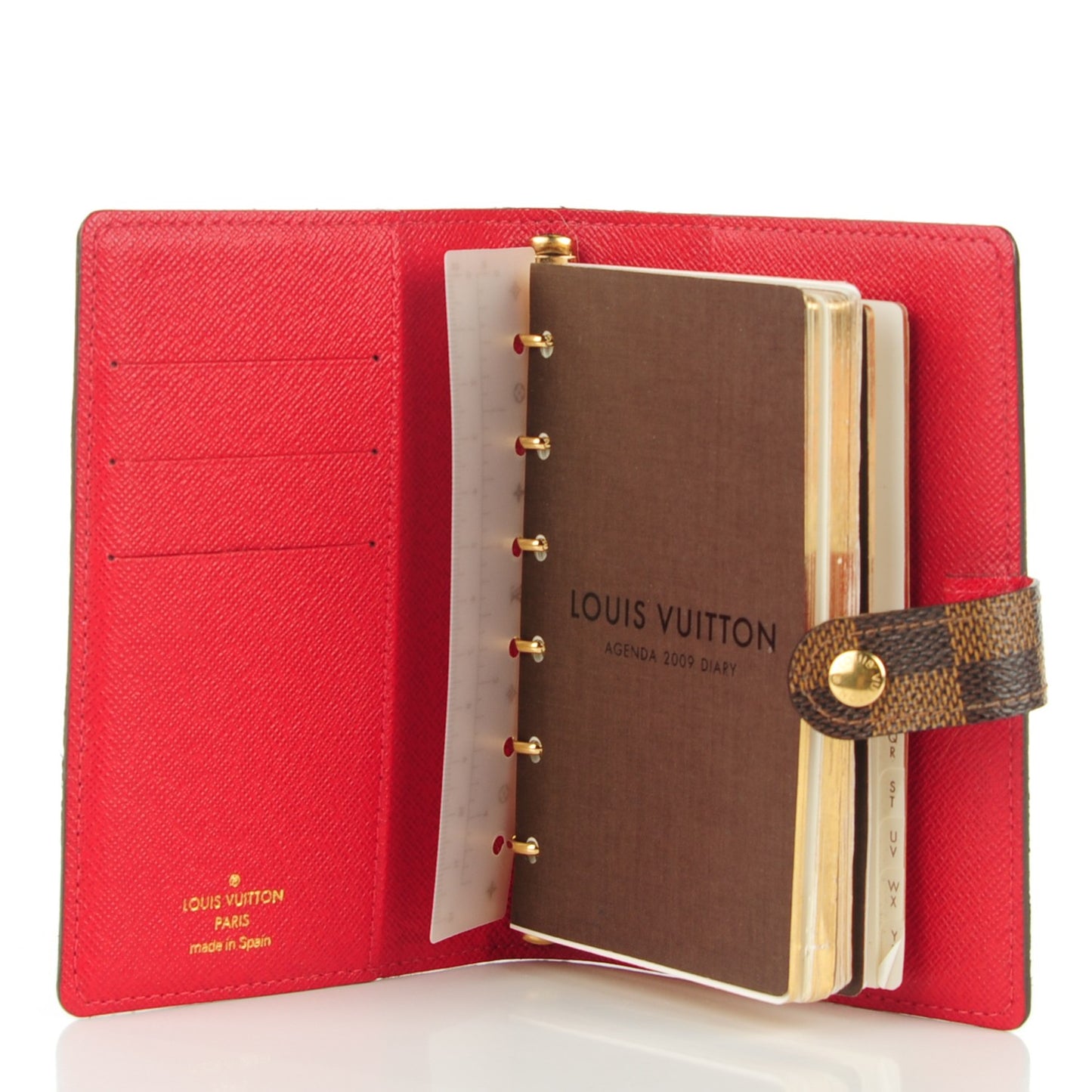 Damier Ebene Patch Small Ring Agenda Cover