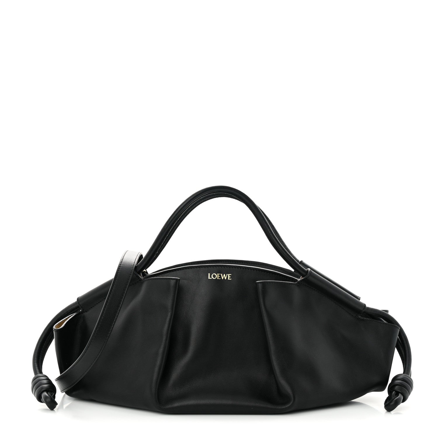 Loewe Shiny Nappa Calfskin Paseo Bag Black 1 of 19