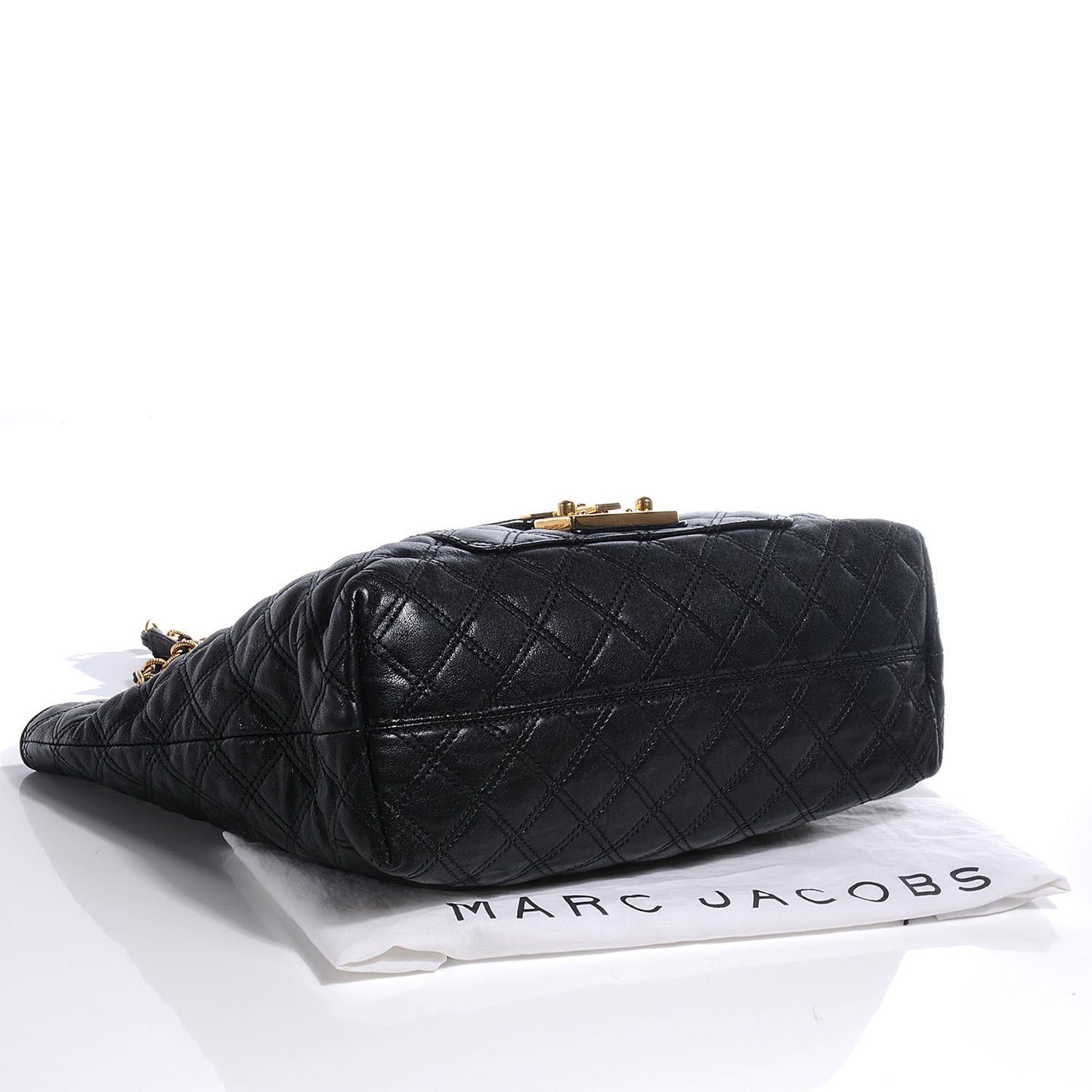 Leather Quilted Astor Shoulder Bag Black