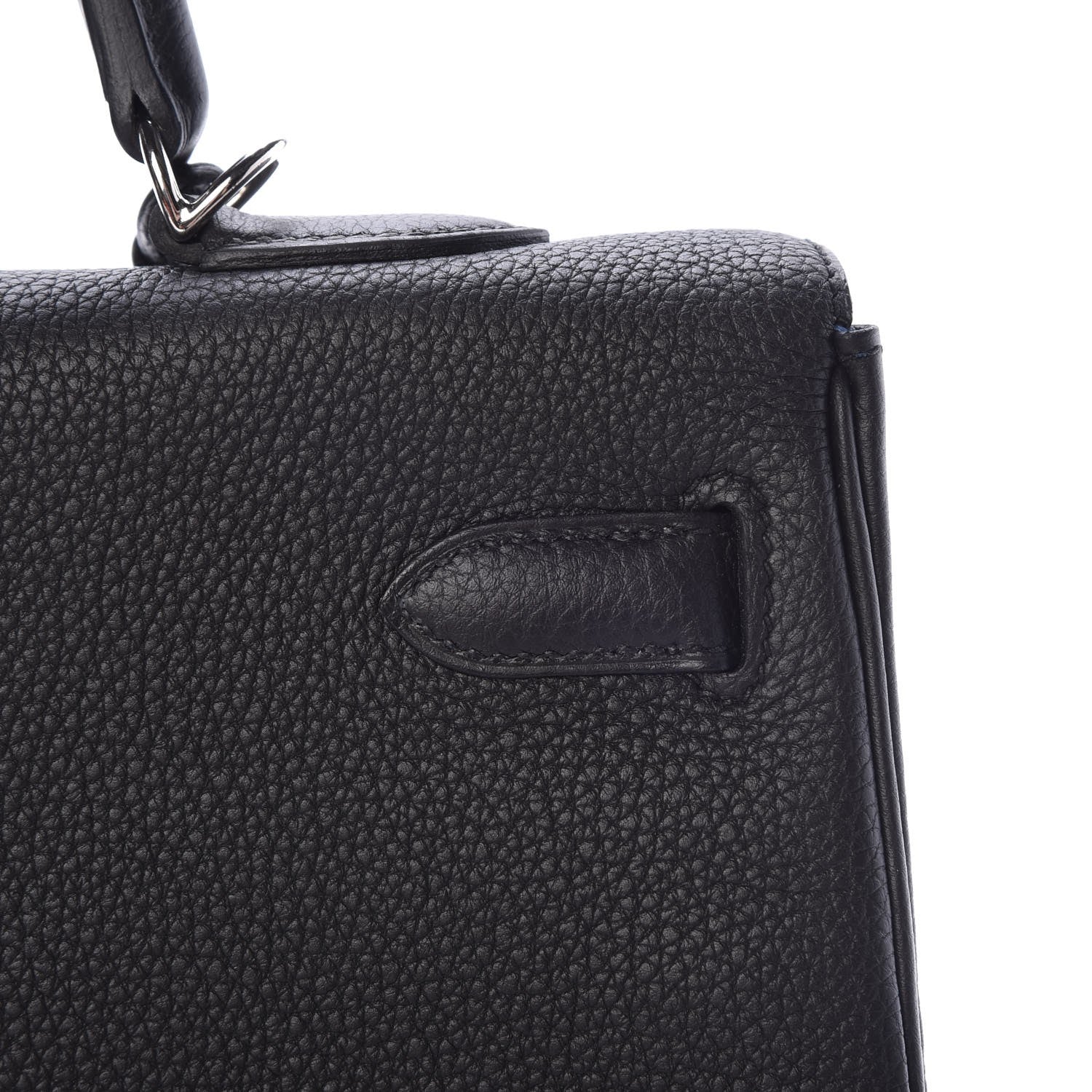 Hermes Togo Verso Kelly Retourne 35 Black Bleu Agate 28 of 40
