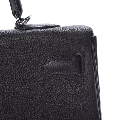 Hermes Togo Verso Kelly Retourne 35 Black Bleu Agate 28 of 40