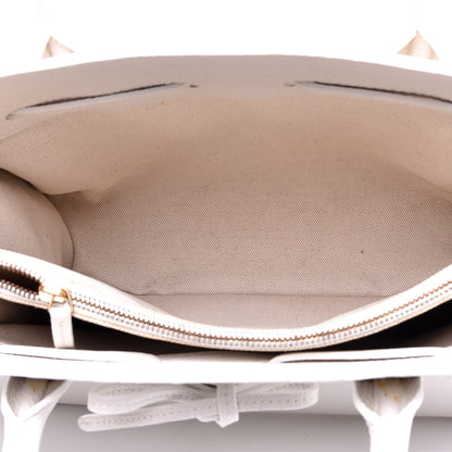 Mansur Gavriel Tumbled Calfskin Large Sun Bag White 5 of 10