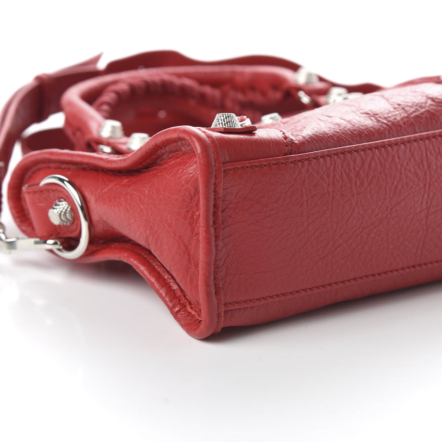 Agneau Giant 12 Silver Hardware Mini City Rouge Cardinal