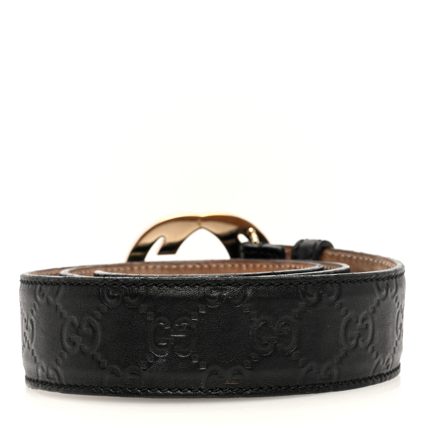 Guccissima Signature Interlocking G 40mm Belt 85 34 Black
