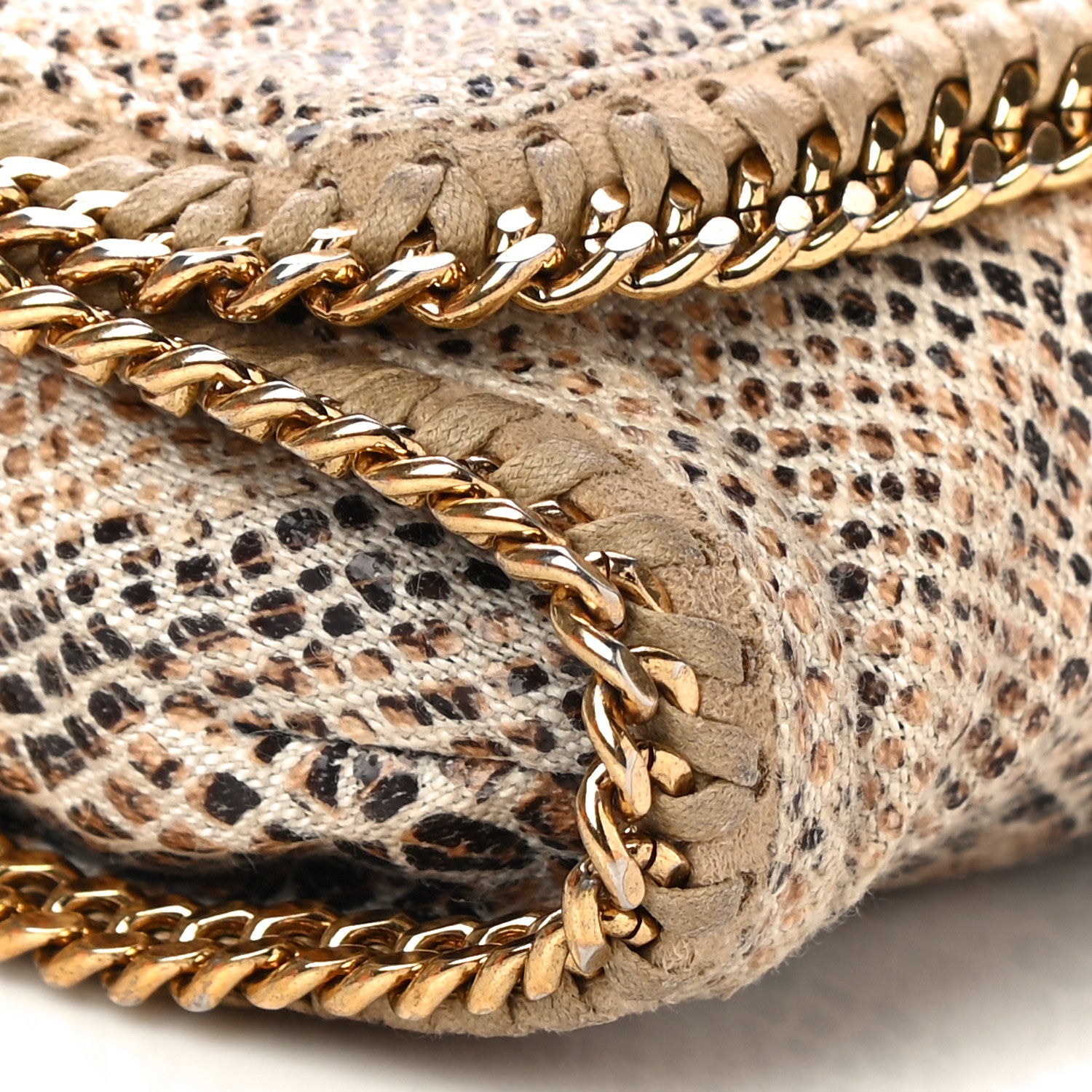 Stella McCartney Eco Python Falabella Crossbody Bag Camel 8 of 10