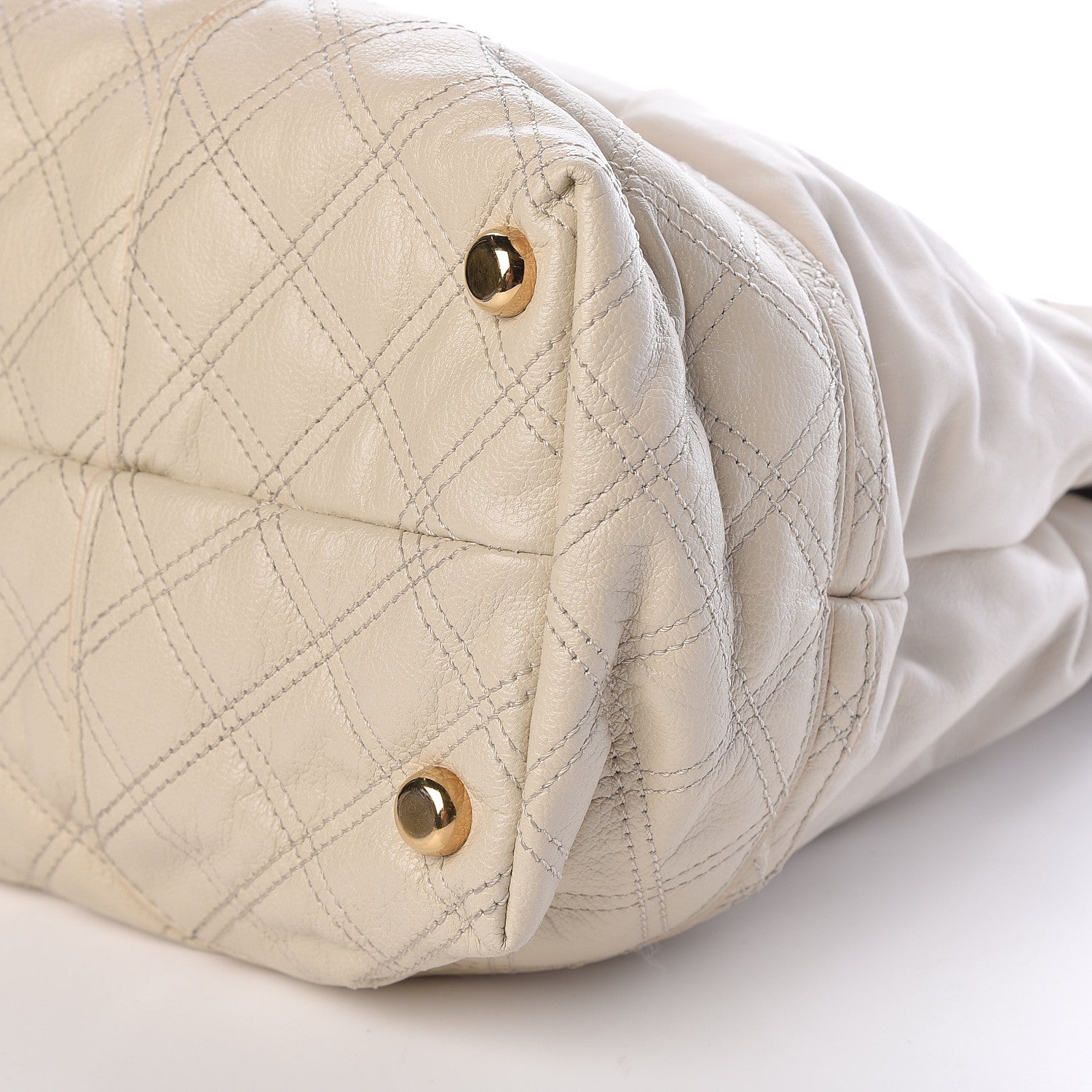 Marc Jacobs Calfskin Mix Quilted Shoulder Bag Ivory 11 of 11