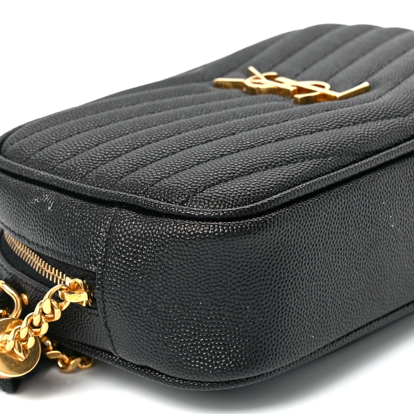 Grain De Poudre Matelasse Monogram Mini Lou Camera Bag Black