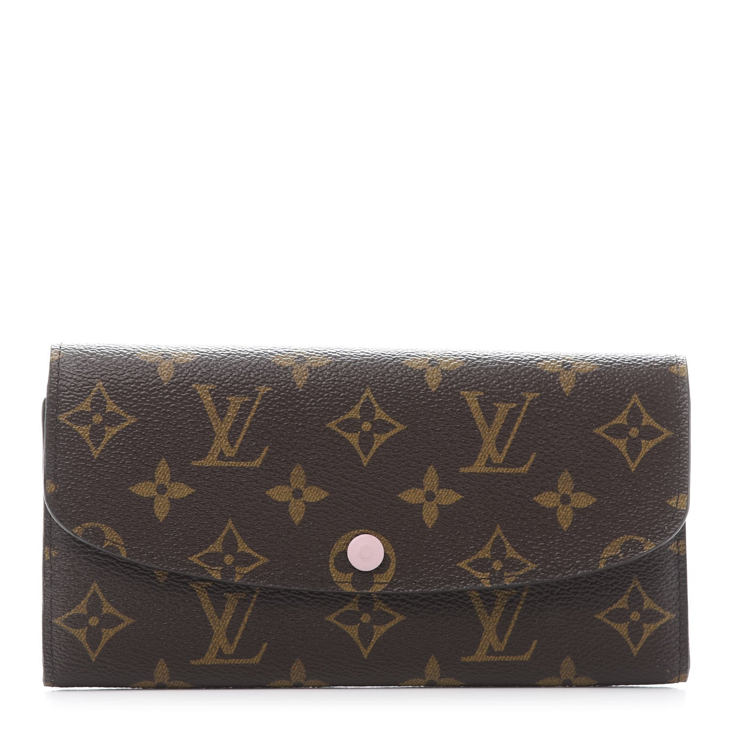 Louis Vuitton Monogram Emilie Wallet Rose Ballerine 1 of 10