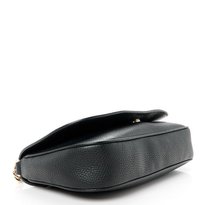 Gucci Pebbled Calfskin Medium Soho Flap Crossbody Black 4 of 11