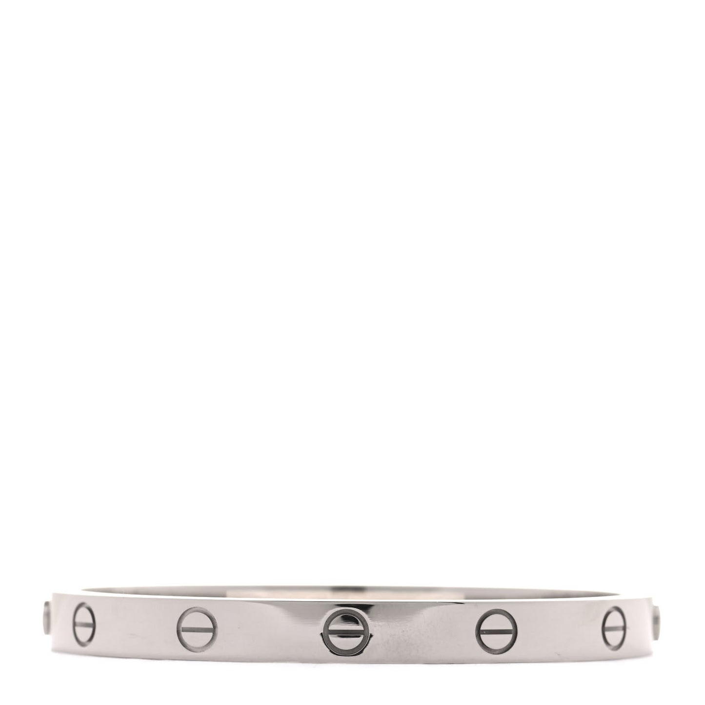 18K White Gold LOVE Bracelet 17