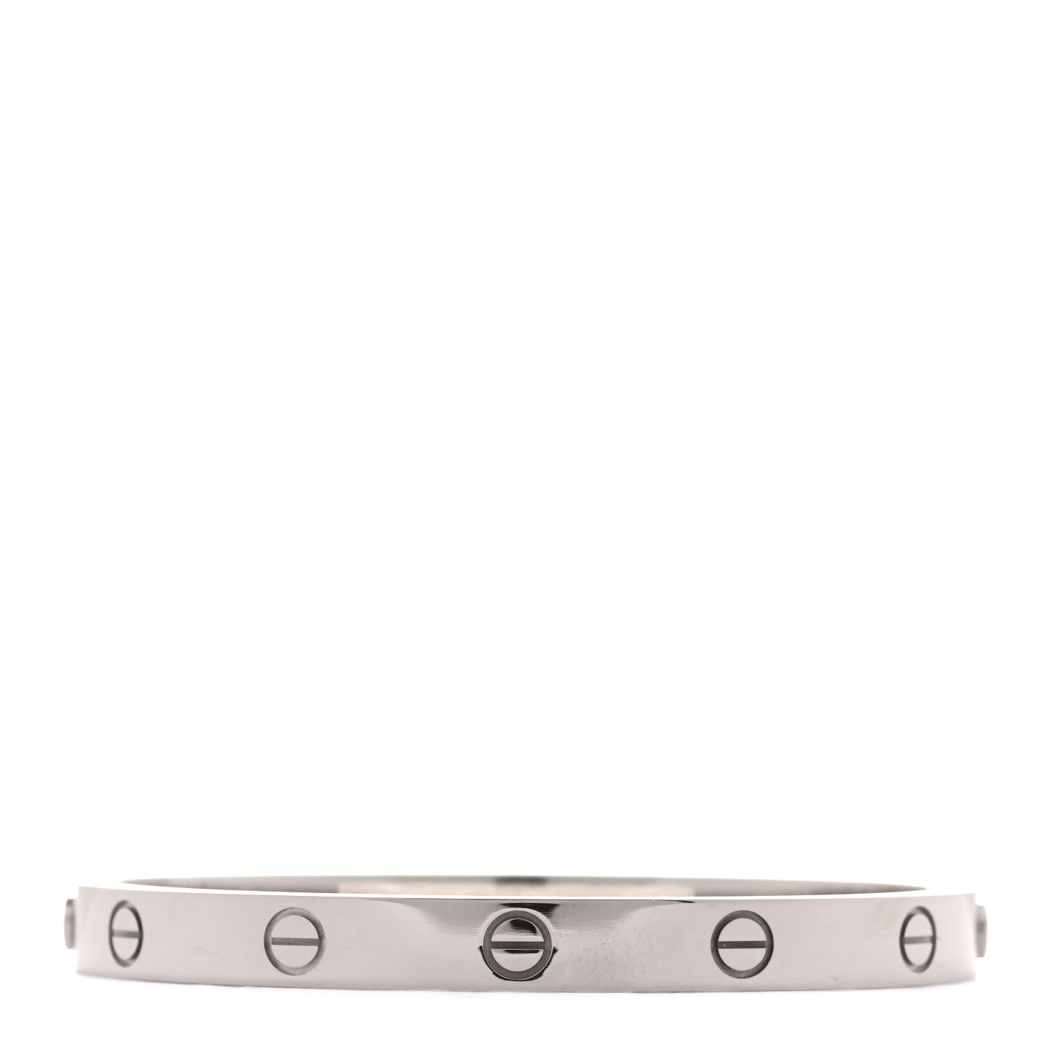 Cartier 18K White Gold LOVE Bracelet 17 3 of 5