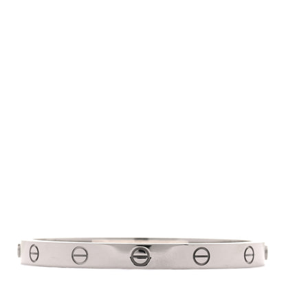 Cartier 18K White Gold LOVE Bracelet 17 3 of 5