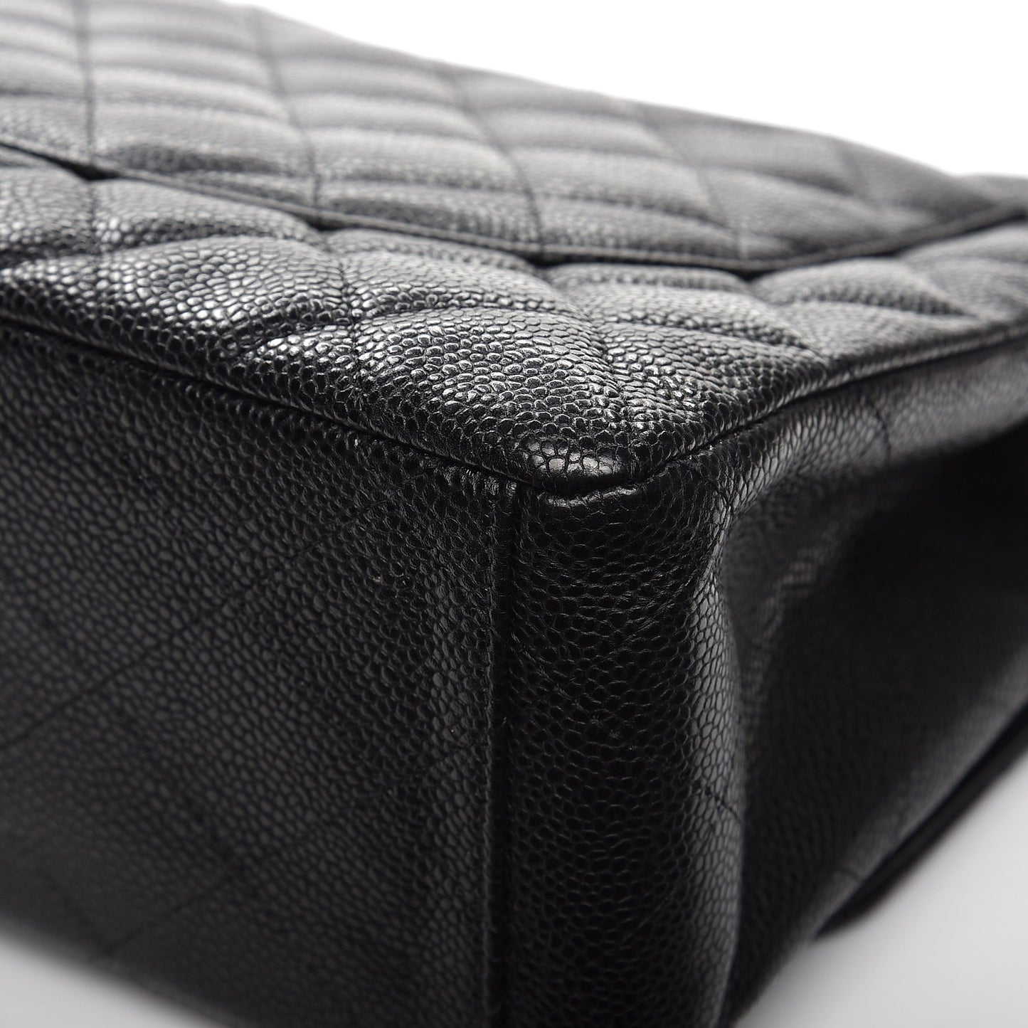 Caviar Quilted Maxi Single Flap Black