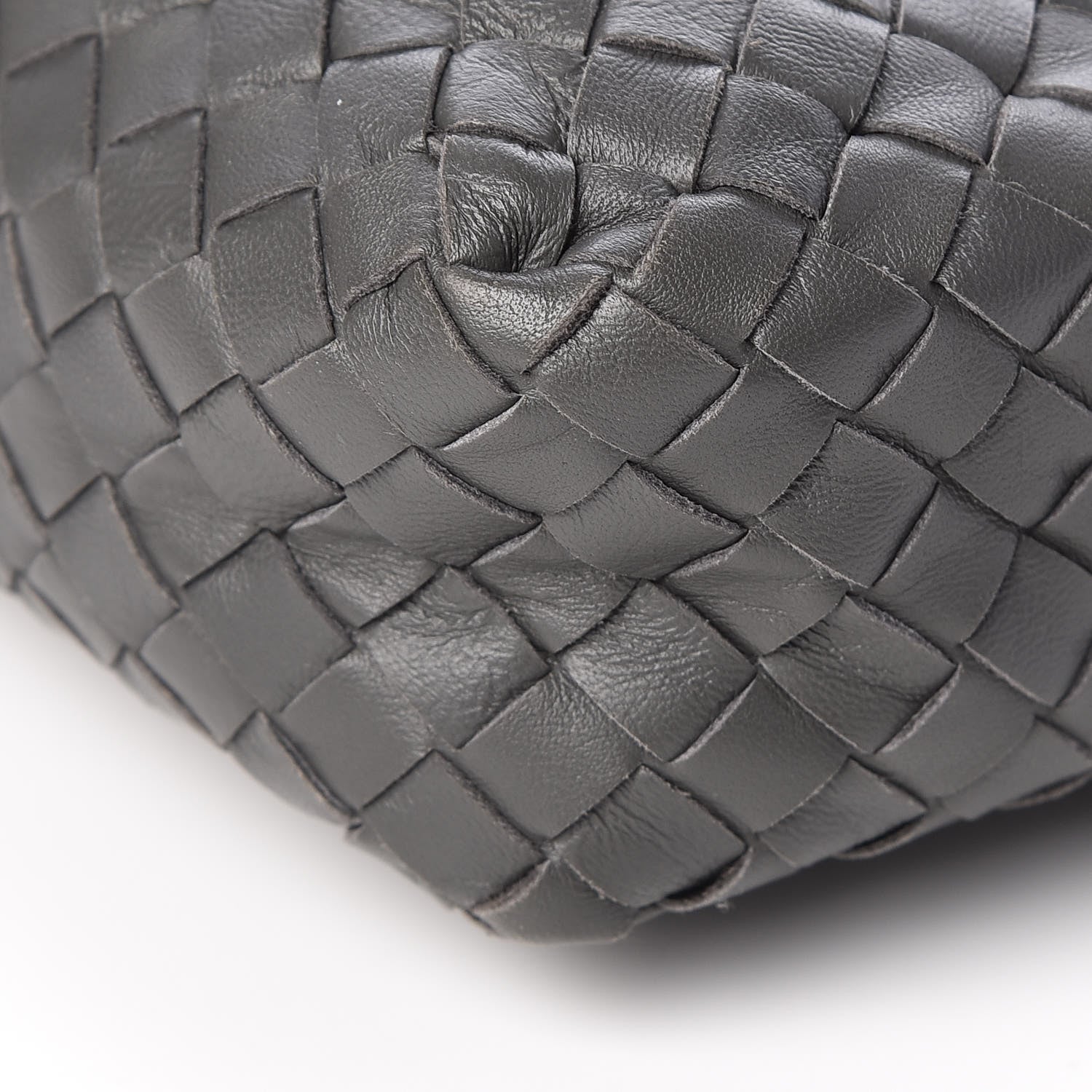 Bottega Veneta Nappa Intrecciato Small Camera Bag New Light Grey 9 of 11
