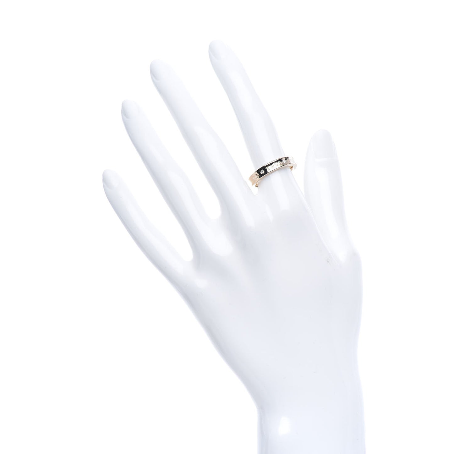 18K Rose Gold Diamond Narrow 1837 Ring 57 8