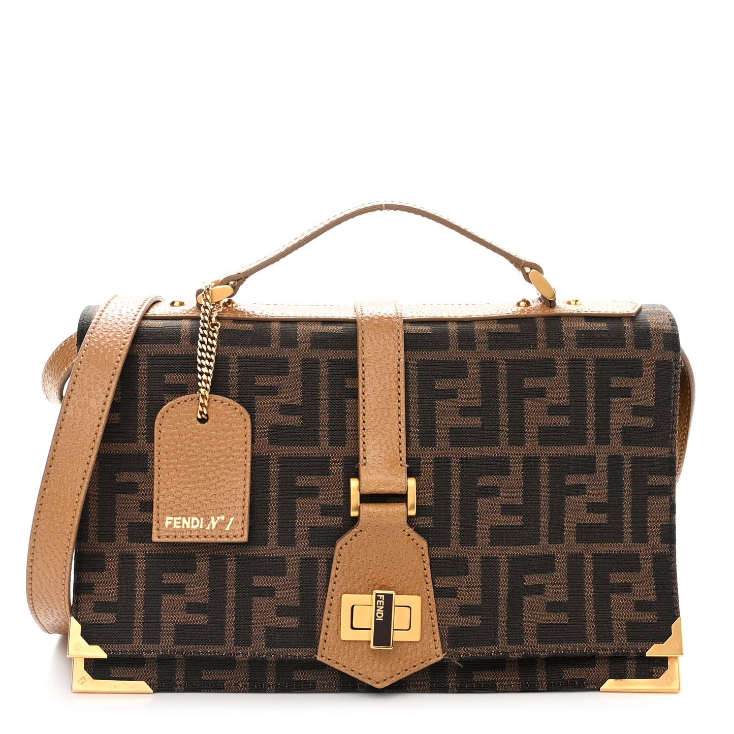 Zucca Classico No.1 Satchel Tobacco Camel Satin