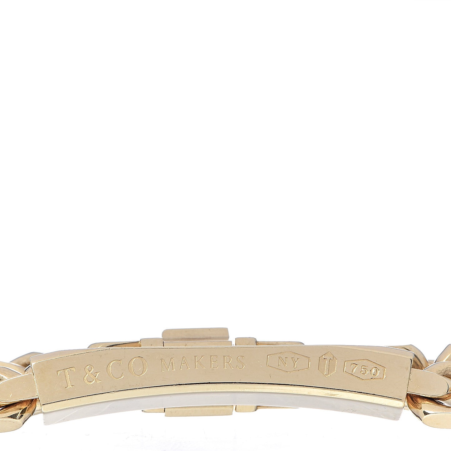 18K Yellow Gold 1837 Makers ID Chain Bracelet