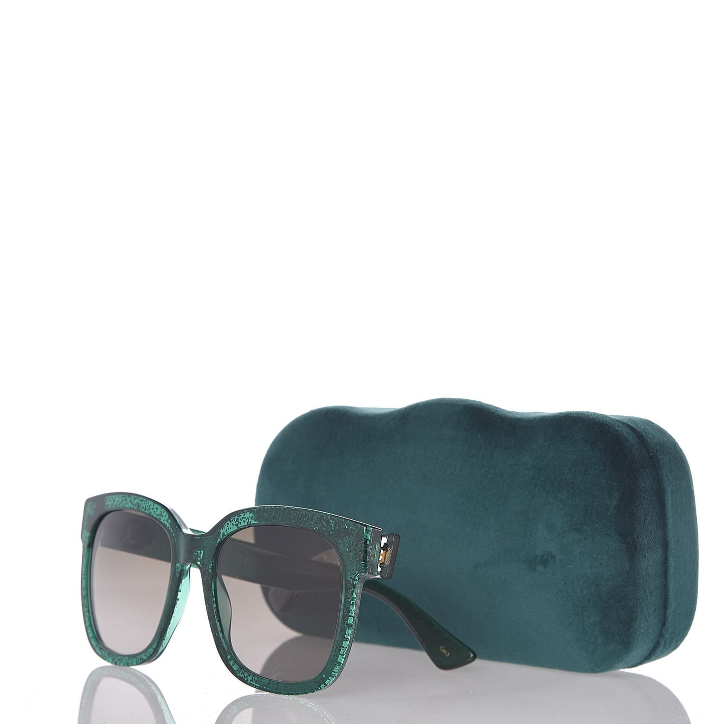 Acetate Square GG0034S Sunglasses Green
