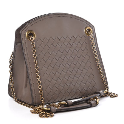 Bottega Veneta Nappa Intrecciato Chain Wallet New Steel 3 of 10